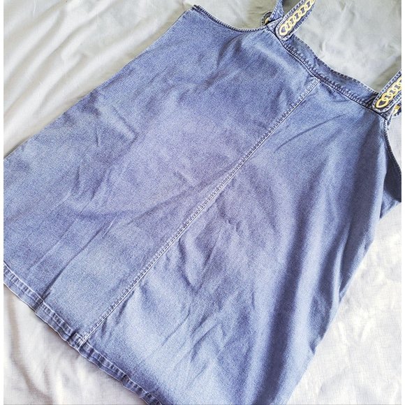 Bob Mackie Wearable Art Jean Bib Dress - Picture 5 of 7